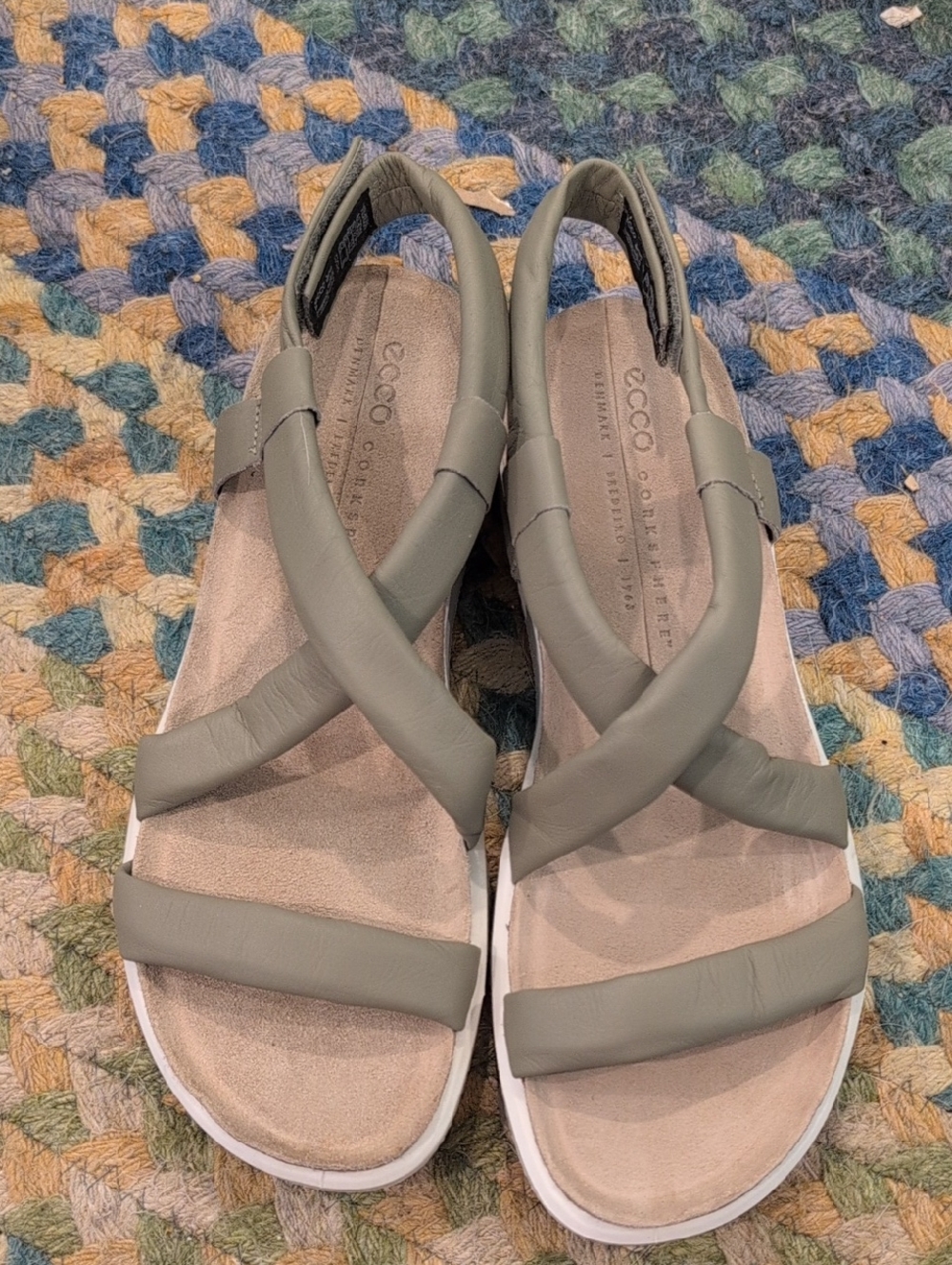 Ecco Women's Corksphere Vetiver Sandals